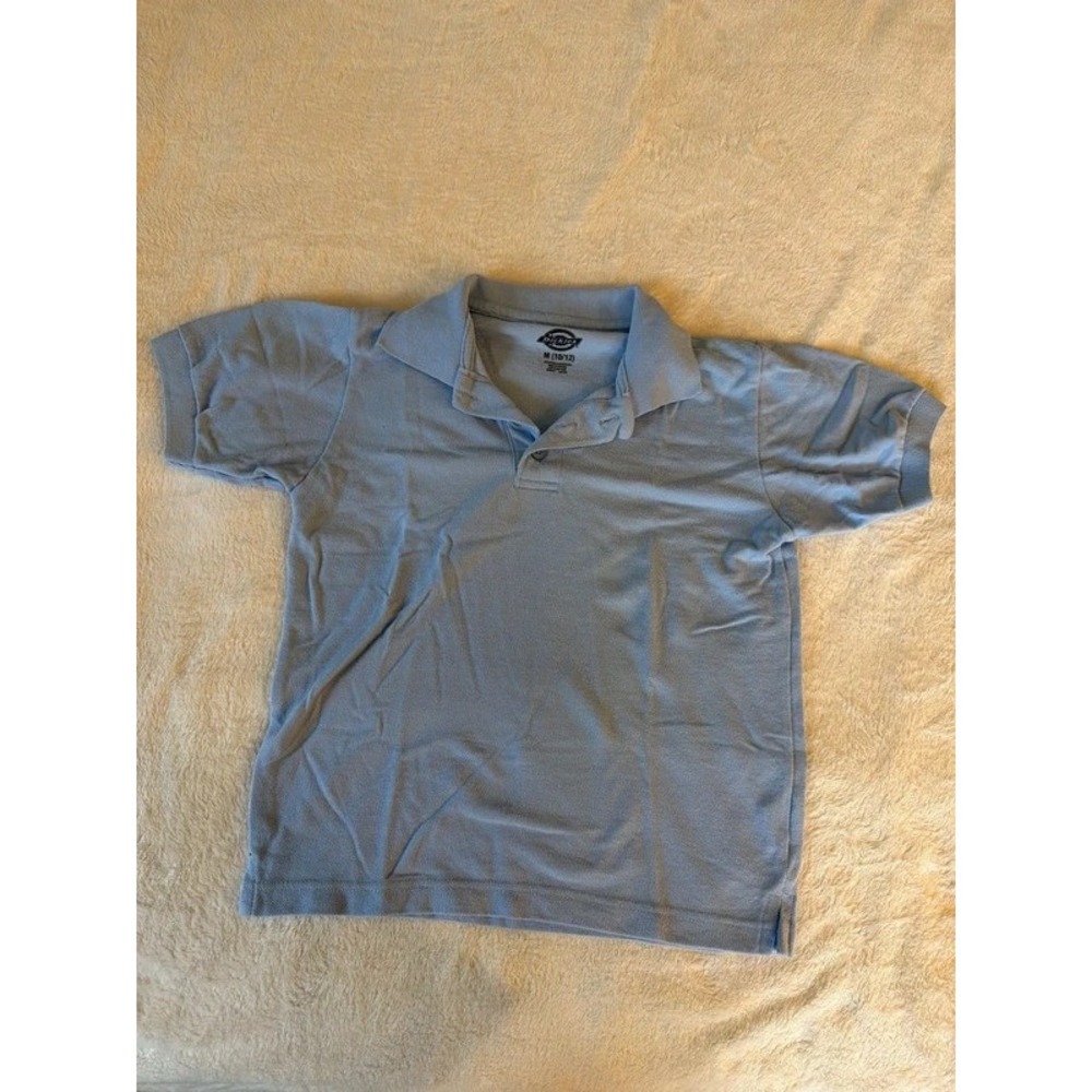 Dickies Boy's Polo Shirt, Size Medium, Blue